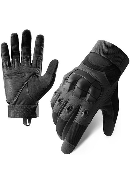 Motorcular ve Taktik Kullanıcılar Için Kış Koruyucu Eldivenler Siyah ZS-002 (Yurt Dışından)