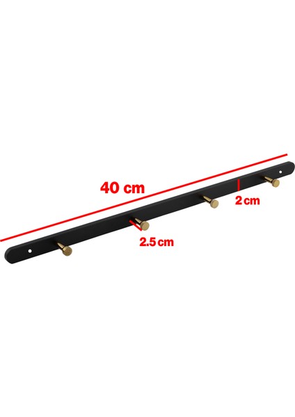 Metal 4'lü Birleşik Portmanto Vestiyer Anahtarlık Askısı Duvar Monteli Vidalı Elbise Asma Siyah Gold fırsatları