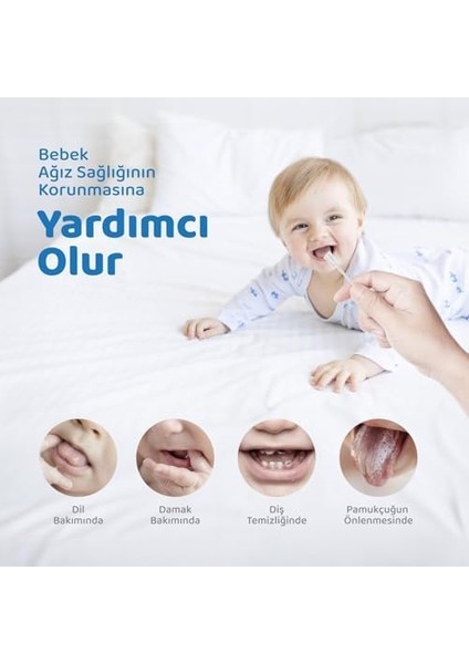 Guqqo Bebek Agız Temizleme Çubuğu, 25 Adet, Yenidoğan Dil Temizleyici, Bebek Diş Fırçası fiyatları