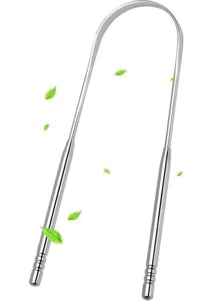 Hoala Hoala Paslanmaz Dil Temizleyici, Dil Temizleme Aparatı, Ağız Bakımı Paslanmaz Çelik, Gümüş Dil Temizleyici Ağız ve Hijyen Aleti