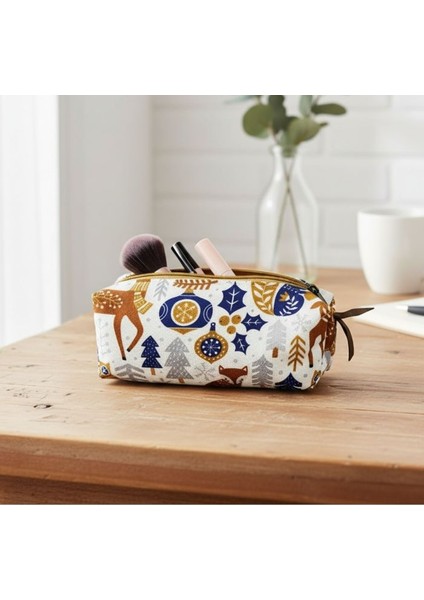 9556 El Yapımı Makyaj ve Kalem Düzenleyici Çanta