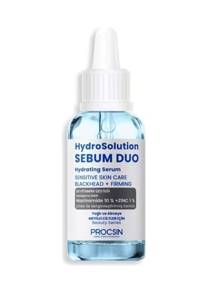 Procsın Hydrosolution Yağlı ve Akneye Meyilli Ciltler Için Cilt Bakım Serumu 20 ml