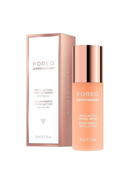 Foreo Supercharged Sıkılaştırıcı Serum, Üç Kat Etkili – Iletken Jel – Hiyalüronik Asit ve Skualan – Yüz Nemlendirici Serum – Vegan ve Hayvanlar Üzerinde Denenmemiştir – Tüm Cilt Tipleri – 30 ml fiyatları
