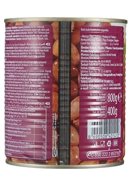 Tukaş Kuru Barbunya Haşlama 800 gr