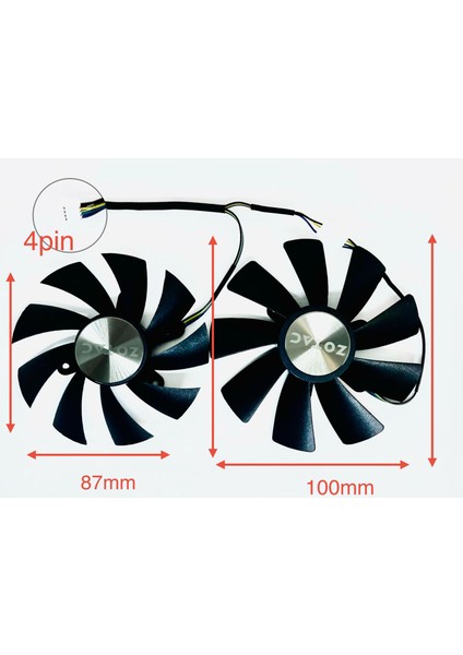 Zotac GTX1060-6GD5X Ha Ekran Kartı Fanı