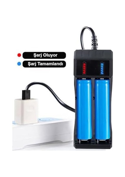 Pil Şarj Aleti (Iki Yuvalı) - Lityum Pil Şarj CIHAZI/GT-BC02 fiyatları