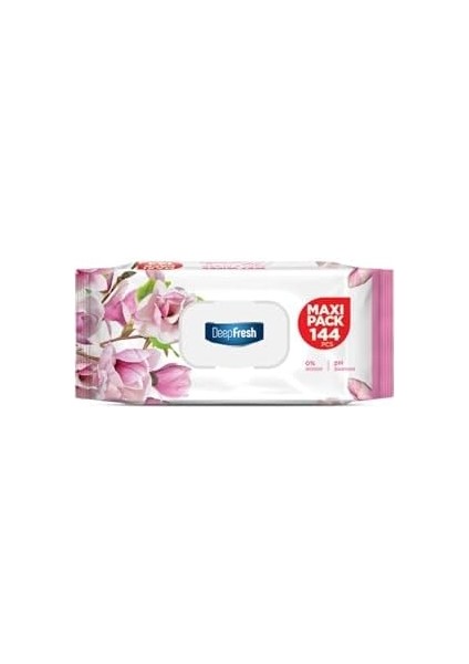 Deep Fresh Maxi Pack Islak Mendil Manolya 144 Yaprak fiyatları