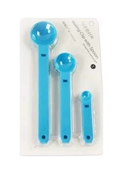 Buğz Ölçme Kaşıklı Poşet Klipsi 3'lü Paket modelleri