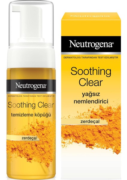 Neutrogena Soothing Clear Köpük 150 Ml+Nemlendirici 75 ml 2&apos;li Set fiyatları