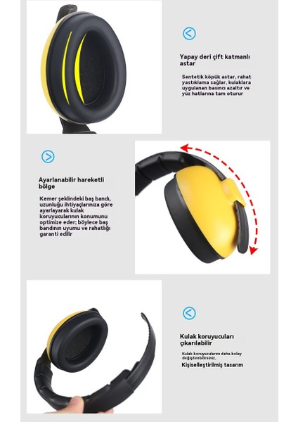 1-3 Yaş Arası Bebekler Için Gürültüye Dayanıklı Kulaklıklar (Yurt Dışından) modelleri