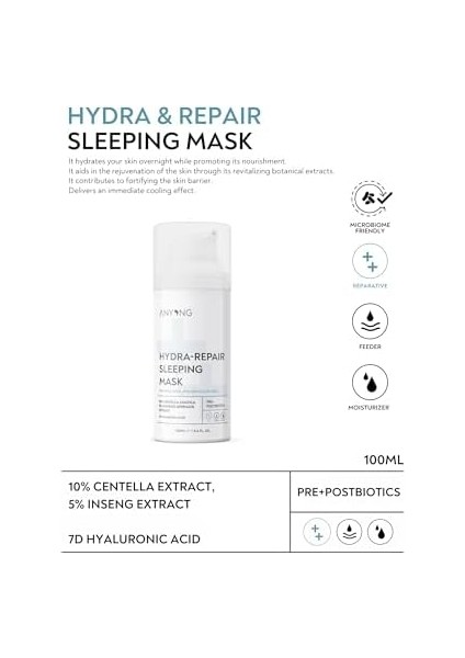 Anyong Bariyer Onarıcı, Yatıştırıcı ve Nemlendirici Yüz Maskesi 100 Ml/ginseng & Centella (Cica) fiyatları
