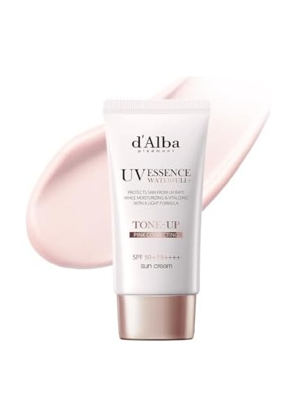 D&apos;alba Piedmont | Italyan Beyaz Trüf Waterfull Tone-Up Sunscreen, Saf ve Vegan Hibrit Pembe Renkli Nemlendirici Krem, Parlak ve Açıcı Güneş Koruması modelleri