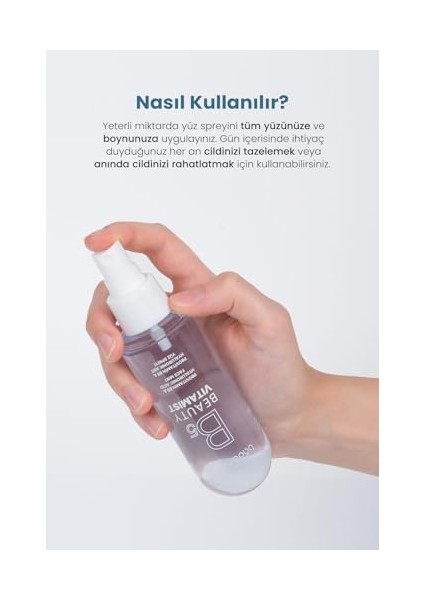 Bade Natural Vitamist Provitamin B5 & Hyaluronik Asit Yüz Spreyi 100 ml modelleri