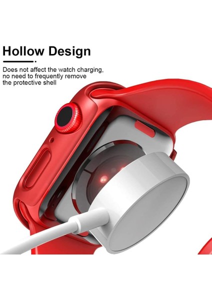 ile Uyumlu Ekran Koruyucu ve Kılıf Bir Arada Kasa Tam Koruma (41MM, Kırmızı) fiyatları