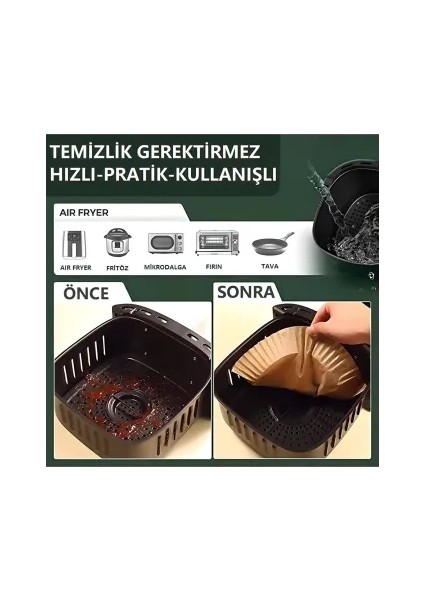 Buğz Fritöz Pişirme Kağıdı 50 Adet fiyatları