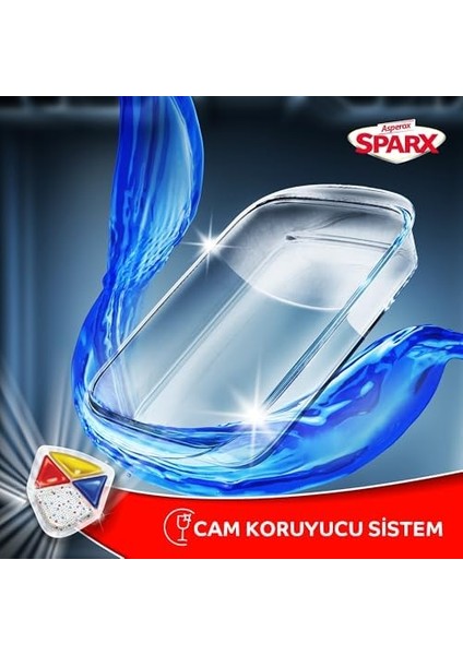 Asperox Sparx Diamond Bulaşık Makinesi Kapsülü 30 Adet modelleri