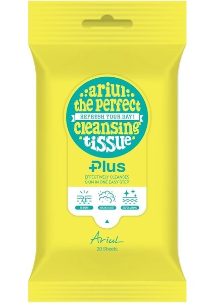 Ariul The Perfect Cleansing Tissue Plus - Tek Adımda Cilt ve Makyaj Temizleme Mendili fiyatları