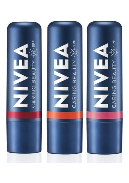 Nivea SPF30 Nemlendirici Dudak Bakım Kremi 4.8gr, Mercan, Rose, Kırmızı Renkli, Dudak Yanak, Allık Etkisi modelleri
