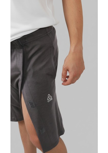 Adaptif Gri Yatan Hasta Bakım ve Tedavi Şortu