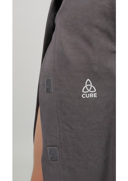 Adaptif Gri Yatan Hasta Bakım ve Tedavi Şortu