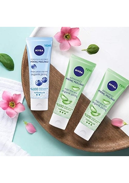 Nıvea Arındırıcı Organik Pirinç Peeling 75 Ml, Karma Ciltler, Aloe Vera ile Yüz Bakım, Cildi Arındırır, Etkili Yüz Temizleme modelleri