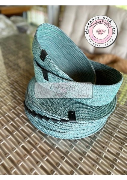 8 Prç Supla Amerikan Servis Seti Tress Jüt Hediye