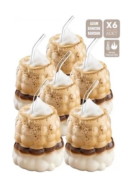 Buğz Üzüm Bardak Seti (60 Ml) - 6 Adet