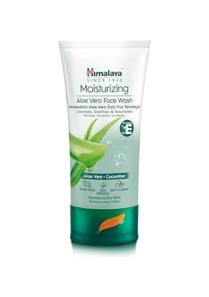 Himalaya Since 1930 Nemlendirici Yüz Yıkama Jeli, Salatalık, Aloe Vera, Parabensiz, Normal ve Kuru Ciltler, 150 ml fiyatları