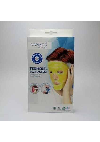 Vanaca Termojel Soğutucu ve Isıtıcı Yüz Maskesi Siyah Nokta Azaltıcı Canlandırıcı Termojel Kompres