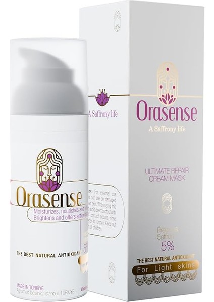 Orasense Ultimate Repair Cream Mask Yüzde 5 Saffron 50 ml Krem
