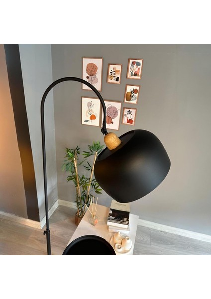 Lambader Siyah Hareketli Başlık Sehpalı Modern Dekoratif Metal Oturma Odası Çalışma Odası Zemin modelleri