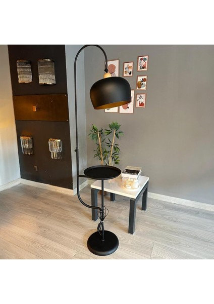 Lambader Siyah Hareketli Başlık Sehpalı Modern Dekoratif Metal Oturma Odası Çalışma Odası Zemin fırsatları