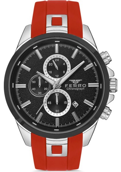 Orijinal Erkek Silikon Kordon Spor Kol Saati Çelik Kasa Su Geçirmez Paslanmaz Çelik 2 Yıl Garantili Fonksiyonlar Aktif Premium Spor Model