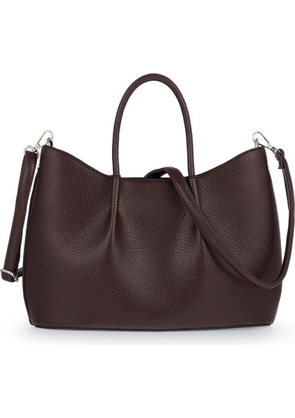 Logo Detaylı Kahve Kadın El Çantası Riv 147-R modelleri