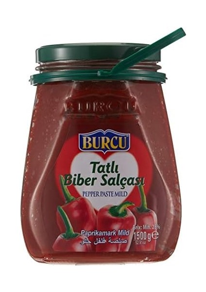 Burcu Gıda 1500 gr Ev Tıpı Tatlı Bıber Salcası