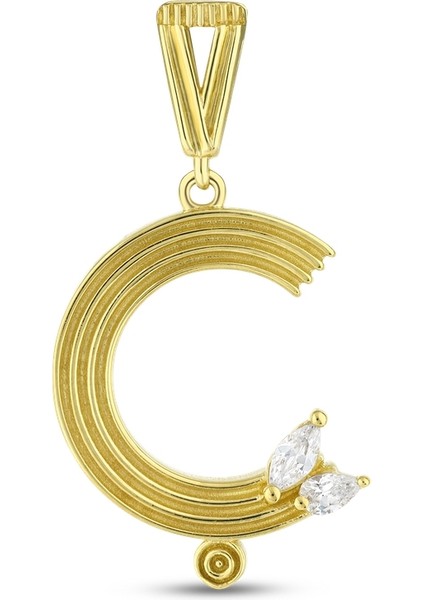 Altın Ç Harf Kolye Ucu - 14K fiyatları