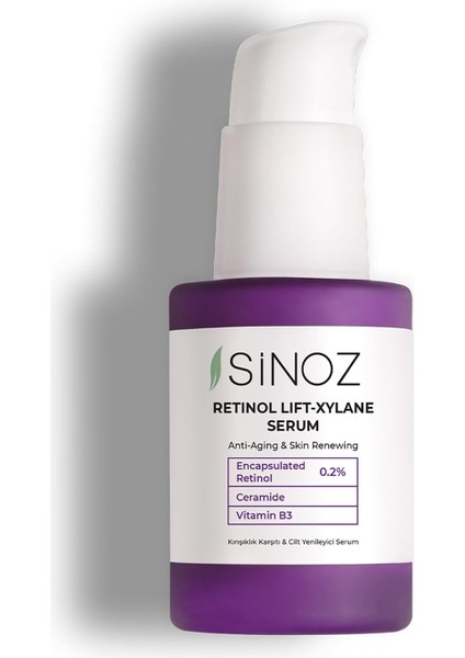 Sinoz Retinol Lift-Xylane Kırışıklık Karşıtı & Cilt Yenileyici Serum 30 Ml. modelleri