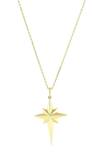 Altın Kutup Yıldızı Kolye - 14K