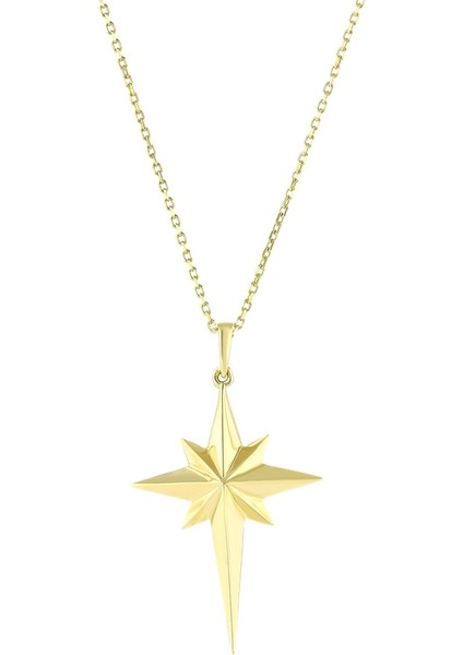 Altın Kutup Yıldızı Kolye - 14K fiyatları