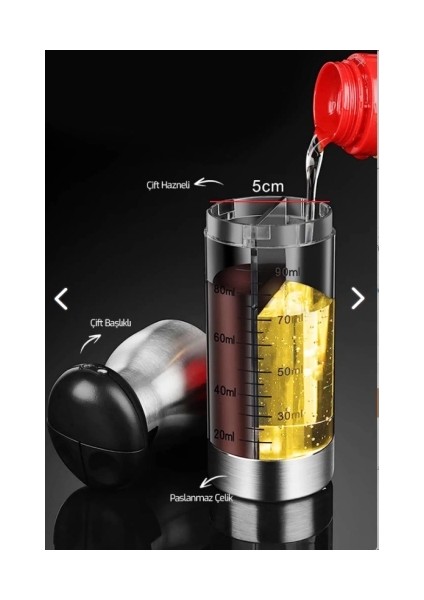 Buğz Çift Ölçekli Yağ ve Sirke Sprey Şişesi fırsatları