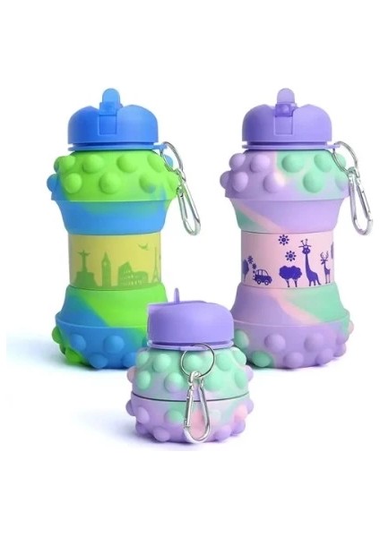 Buğz Pop-It Detaylı Akordiyon Su Şişesi modelleri