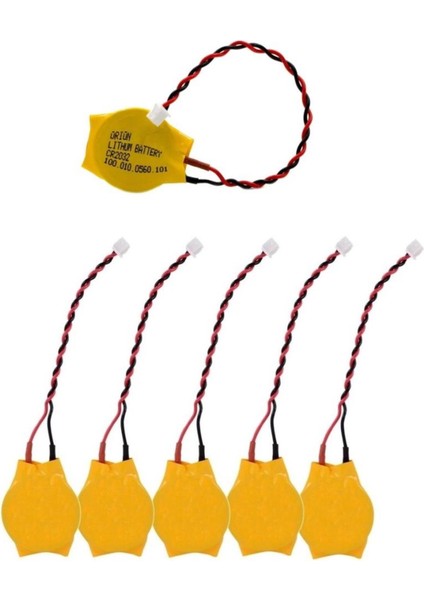 CR2032 3V 2 Kablolu Bios Pili (5'li)