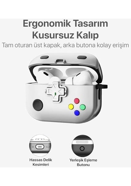 Pro 2 ile Uyumlu Gaming Serisi Tasarım Kılıf - Iç Kısmı Tpu - Dış Kısmı Polikarbonat - Kenarları Fiber Karbon Kaplama Premium Tasarım ve Mükemmel Koruma (Beyaz, Pro 2) fiyatları