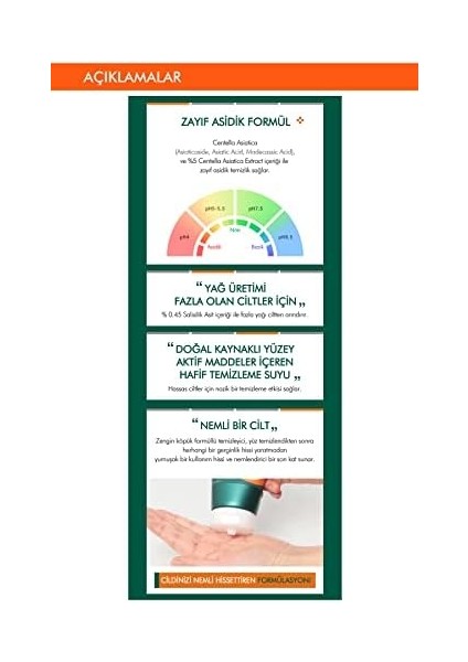 Mıssha Hassas Ciltler Için Yağlanma Karşıtı Yüz Yıkama Köpüğü Cicadin Ph Blemish Foaming Cleanser 150ML fiyatları