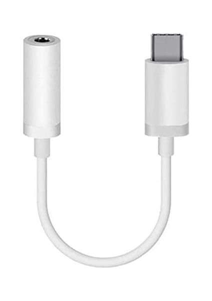 Type-C (Usb C) To 3.5mm Aux Dönüştürücü Kulaklık Dönüştürücü Beyaz fiyatları