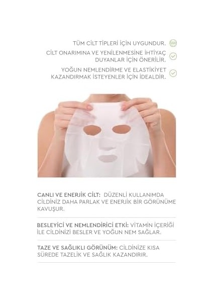 Mjcare On Snail Mask Salyangoz Özlü Yüz Maskesi 5&apos;li