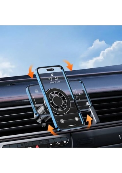 Araç Içi Telefon Tutucu, Manyetik Araba Için Telefon Tutucu,1x Manyetik Plaka, Güçlü Tutuş ve Dayanıklı Yapı, Havalandırma Uyumlu modelleri