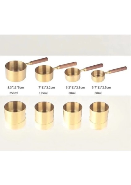 Buğz 4'lü Ahşap Saplı Ölçü Kaşığı fiyatları