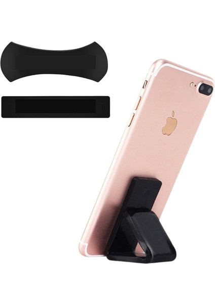 Siyah Flourish Lama Yeni Nesil Nanotech Güçlü Yapıştırıcı Sabitleyici Tutucu Pad 13.5 cm x 5.5 Cm, Yapışkanlı, Ev ve Araba Için