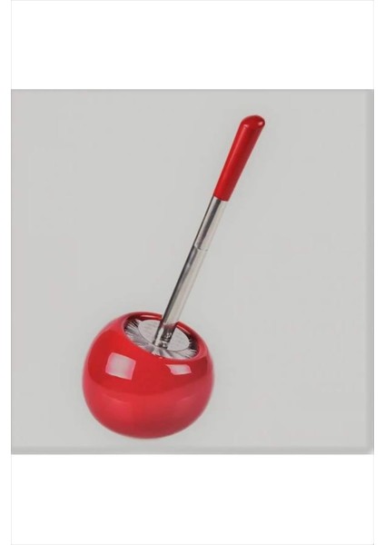 Kitchen Hazneli Klozet Fırçası - Kırmızı